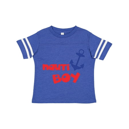 

Inktastic Nauti Boy Boat Anchor Sailor Sailing Nautical Gift Toddler Boy Girl T-Shirt