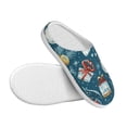 thumbnail image 3 of KLL Christmas Snowman Gift Pattern Adult Unisex Cozy Slippers,Fuzzy Slip-on Slippers TPR Sole Slippers Comfort Plush Home Footwear for Indoor & Outdoor-39/40, 3 of 7