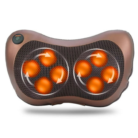 Z Pillow Massager HERCHR Electronic Heat Massage Pillow Deep Kneading Massager Cushion Lumbar Neck Back Shoulder Relax, Kneading Massager, Neck Massage Pillow, Massage Cushion ()