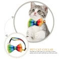 thumbnail image 3 of Greenadscape Collar Para Con De Moño Arcoíris Ajustable Para Perros Y, 3 of 8