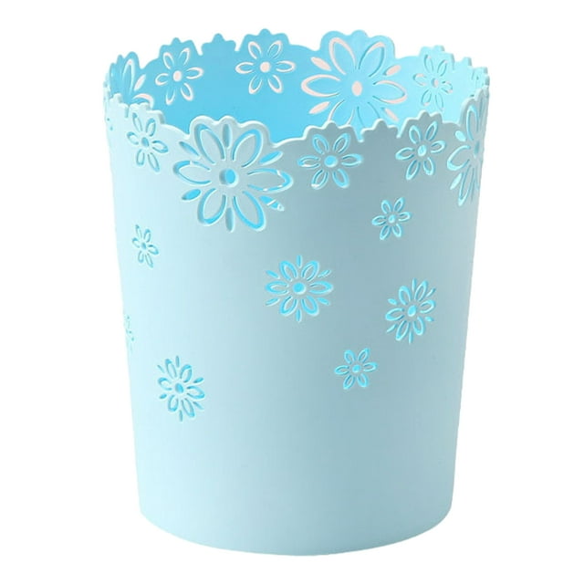 tssuouriy Lightweight Anti-scratch Trash Bin Thick And Durable For Home Or Office Safe And Healthy. Multiple Specifications blue small size 1Set