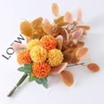thumbnail image 4 of HAOSHICS Artificial Flowers Bouquet Hydrangea Fake Flowers Chrysanthemum Silk Flowers Artificial for Decoration Flower Centerpieces for Coffee Table Decor (light pink-2), 4 of 8