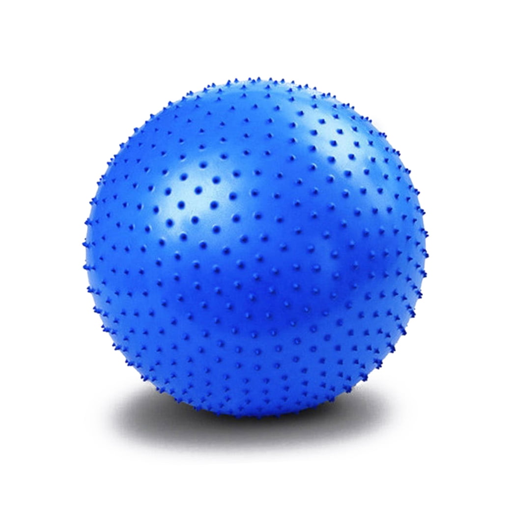 FOMIYES Explosion Proof Blue Exercise Ball PVC Massage Ball for Muscle Tension Release and Body Flexibility