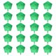 thumbnail image 5 of FELTECHELECTR 20 globos de aluminio de 45 cm con forma de estrella de cinco puntas para carnaval, ideal para fiestas del Día de San Patricio (verde), 5 of 6