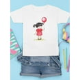 thumbnail image 3 of Girl With A Red Balloon T-Shirt Juniors -Image by Shutterstock,  x-Small, 3 of 4