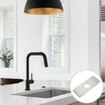 thumbnail image 6 of 6 Inch Sink Faucet Hole Cover, Stainless Steel Square Deck Plate Faucet Escutcheon Sink plate, Silver Tone, 6 of 7