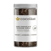 Cocoläat Dark Chocolate Blossom Curls | Resealable Jar | 12 oz