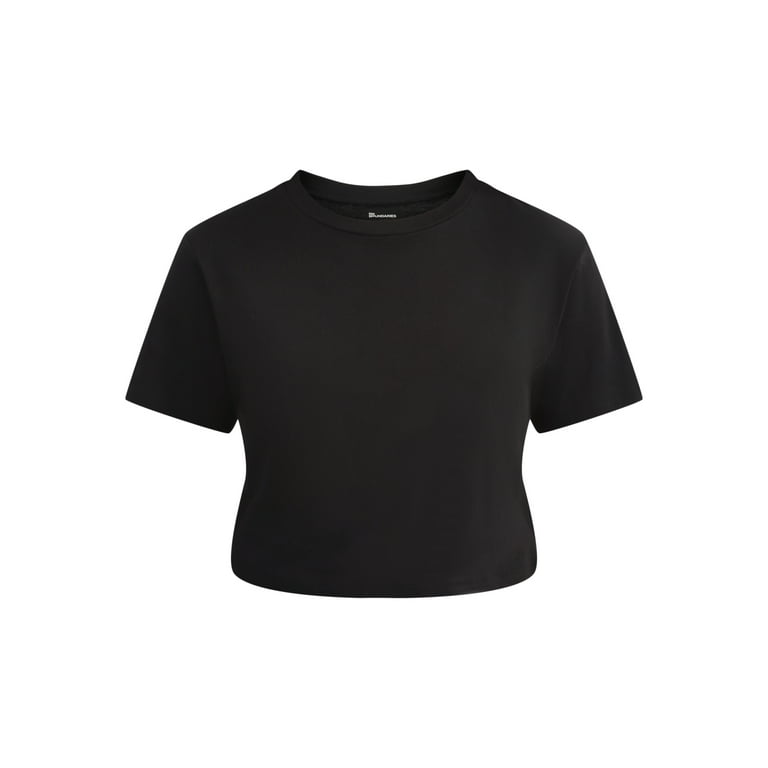 トップス everyone border short sleeve tee shirt L No Boundaries Women's Juniors Everyday Short Sleeve T-Shirt