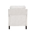 thumbnail image 6 of Pemberly Row Fabric Upholstery Reclining Chair in Beige & Gray Striped, 6 of 8