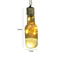 thumbnail image 3 of Beautynvta Christmas Bottle Lights Filled with Simulated Flowers and Small Foam Balls, Battery Operated Hanging Lights Led Light Bulb for Xmas Party Bedroom Decor, 1.8" x 5.1", 3 of 7