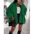 thumbnail image 2 of Suéter PRETTYGARDEN con Botones y Mangas Farol Verde M, 2 of 8