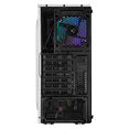 thumbnail image 4 of Gabinete Gamer Xtreme PC Gaming Dragonfly Media Torre ATX 600W 4 Fan Cristal Templado RGB Blanco, 4 of 6