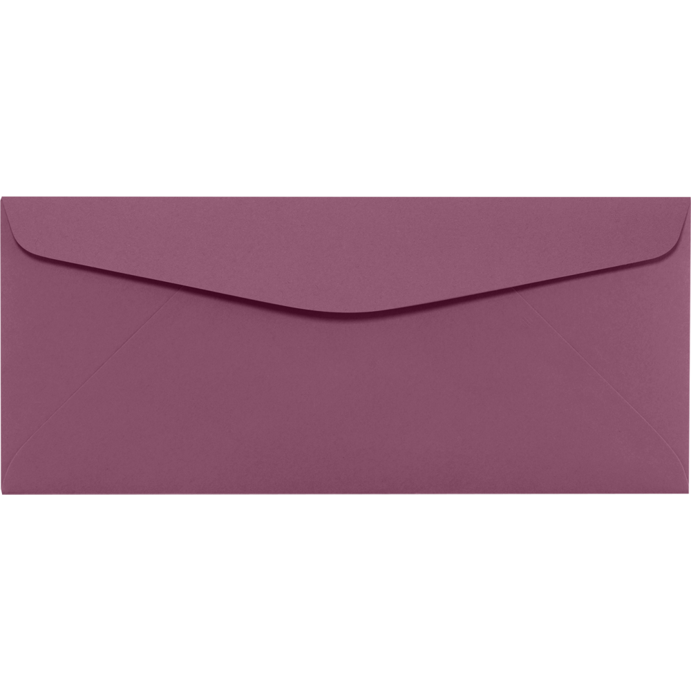 LUXPaper 10 Regular Envelopes, 80lb. Vintage Plum Purple, 4 1/8 x 9 1/2, 50 Pack