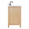 thumbnail image 5 of ARIEL 49" Bathroom Vanity with 1.5" Edge Pure White Quartz Countertop & Backsplash, Center Rectangular Sink, 2 Soft Closing Doors, 9 Full Extension Dovetail Drawers, Brushed Nickel - Oak, 5 of 8