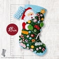 thumbnail image 2 of Bucilla Felt Stocking Kit, Santa's Candy Cane Christmas, 18 in, Multicolor, Felt, 2 of 7