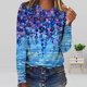 thumbnail image 1 of Puntoco - Camiseta holgada con estampado de moda para mujer, blusa de manga larga, cuello redondo, tops casuales Puntoco Puntoco-6857, 1 of 5