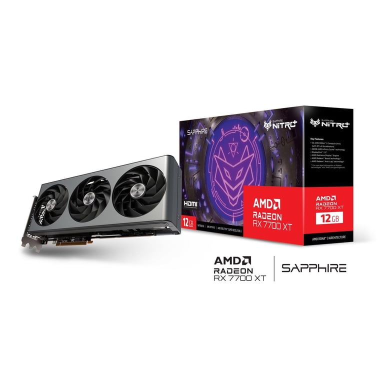 グラフィックボード・グラボ・ビデオカード SAPPHIRE NITRO+ Radeon RX 7700XT 12GB Sapphire NITRO+ Radeon RX 7700 XT - Graphics card - Radeon RX 7700