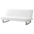 thumbnail image 3 of Glory Furniture Chroma Faux Leather Sleeper Sofa in White, 3 of 4