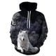 thumbnail image 2 of Nueva sudadera con capucha con estampado de perro samoyedo lindo unisex, sudadera con capucha informal de tendencia de otoño, sudadera de gran tamaño para hombres y niños, 2 of 5