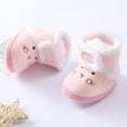 thumbnail image 4 of Lovebay Baby Girls Boys Cartoon Bear Toddler Booties Infant Prewalker Cotton Shoes Newborn Plus Velvet Warm Boots, 4 of 6