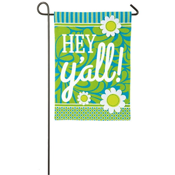 Evergreen Flag Hey Yall Garden Flag