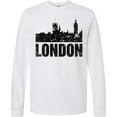 thumbnail image 3 of Inktastic London England City Skyline with Grunge Long Sleeve T-Shirt, 3 of 5