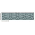 thumbnail image 2 of Vintage Upholstery Fabric by the Yard, Curved Repeating Lines Scale Pattern Weathered Retro Geometry Elements, Decorative Fabric for DIY and Home Accents, Dark Teal Eggshell by Ambesonne, 2 of 4