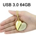 thumbnail image 4 of Memoria USB creativa en forma de corazón de 64 GB, 4 of 6