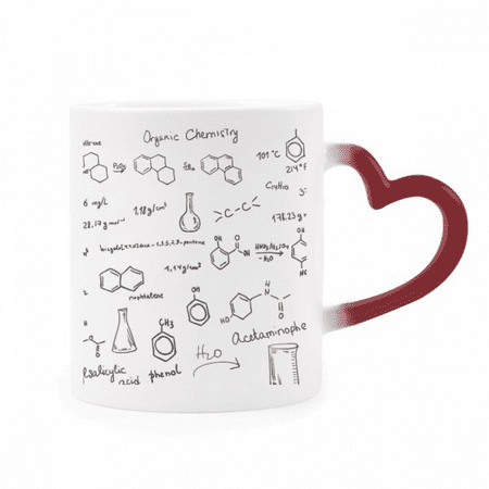 

Organic Chestry Molecular Atoc Structure Heat Sensitive Mug Red Color Changing Stoneware Cup