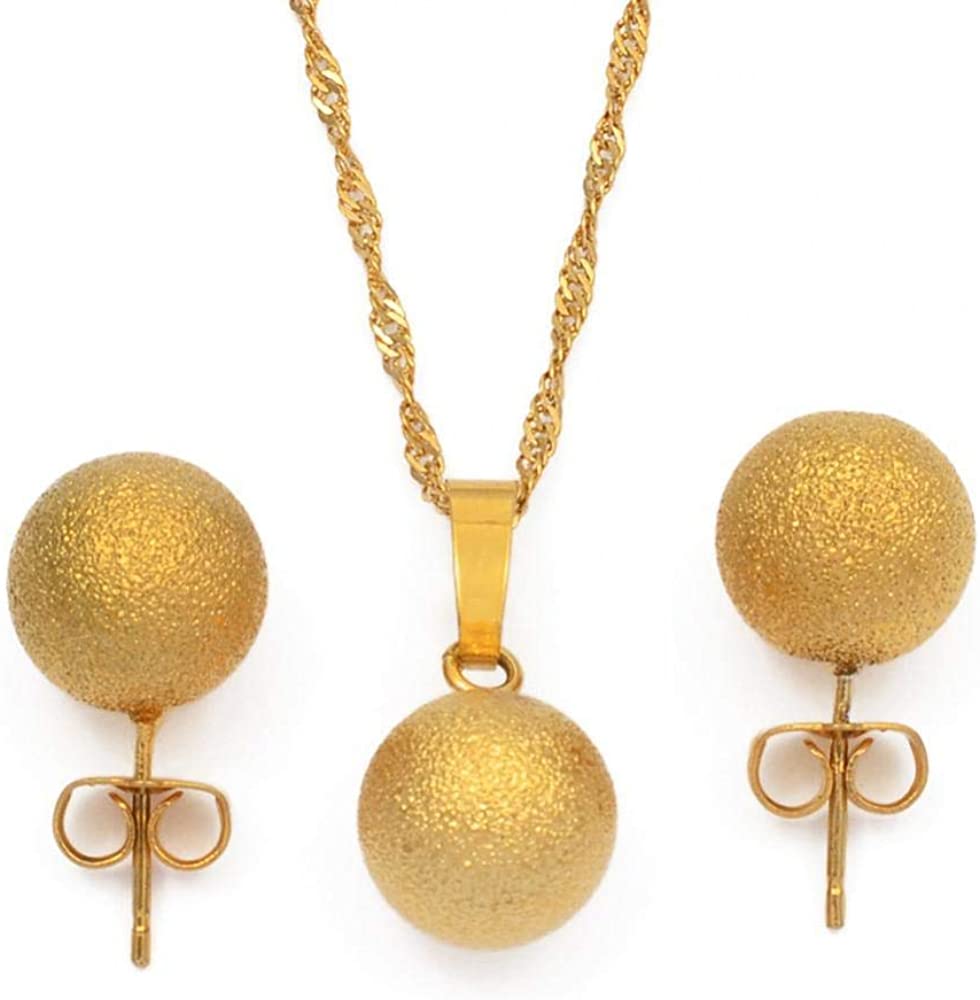 Ethiopian Habesha Jewelry Set | Gold Color Necklace, Earrings & Ring Set With Rhinestones - View #11