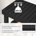 thumbnail image 3 of Shoe Rack Bench, 3-Tier Bamboo Shoe Organizer Storage Shelf, Holds 264 lb, Black ULBS04H, 3 of 8
