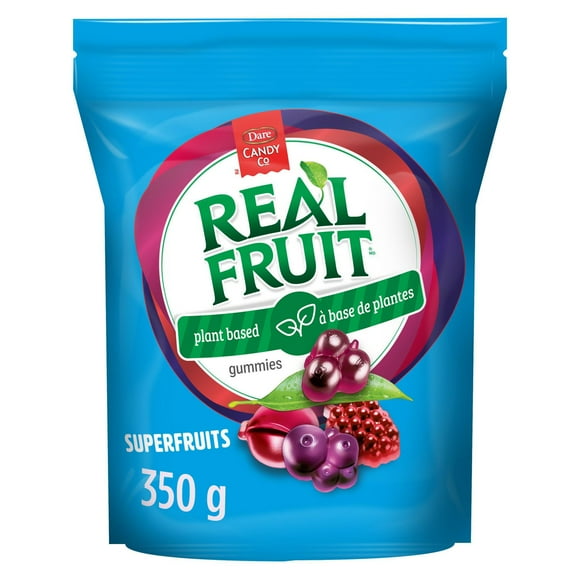 REALFRUIT Gummies superfruits de Dare Bonbons, Dare Real Fruit Bonbons 350 g