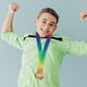 thumbnail image 3 of Medal For Awards: Swimming Competition Medal With Hanging Lanyard For Kids - Metal Award Trophy For Sports Honors And Student Tournaments, 3 of 3