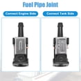 thumbnail image 5 of Unique Bargains 3pcs 6mm Fuel Connector Pipe Joint for Yamaha Outboard Motor Fuel Tank Hose 6Y1-24305-06 6G1-24304-10, 5 of 7