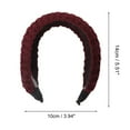 thumbnail image 3 of Unique Bargains 1 Pc Fashion Knitted Wide Headbands for Women Red, 3 of 6