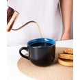 thumbnail image 2 of AmorArc 24 oz Soup Mugs with Handles, Jumbo Ceramic Bowls Mugs Set with handles for Coffee Cereal Cappuccino Snacks, Microwave&Dishwasher safe Soup Cups for Meal-Blue, 2 of 8