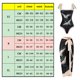 thumbnail image 4 of Un traje de baño de playa de aguas termales delgado de una pieza negro de estilo chino antiguo para mujer con falda cruzada, 4 of 5