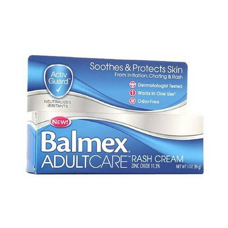 2 Pack - Balmex Adult Care Rash Cream 3oz Each