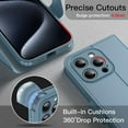 thumbnail image 5 of JETech Wallet Case for iPhone 15 Pro Max 6.7-Inch, Shockproof PU Leather Magnetic Flip Cover with Card Holder, Stand Feature and Full Camera Protection (Blue Titanium), 5 of 6