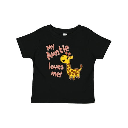 

Inktastic My Auntie Loves Me- Cute Giraffe Gift Baby Boy or Baby Girl T-Shirt