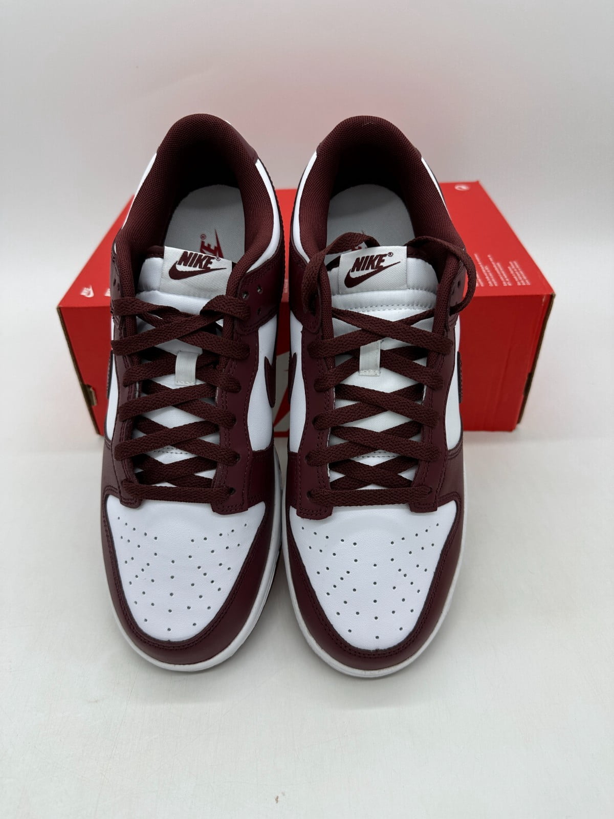 Men's Nike Dunk Low Retro White/Redwood-Gym Red (DV0833 115) - 11.5