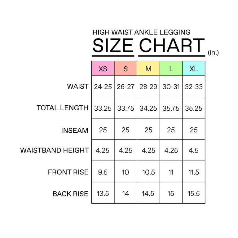 bangyoudaoo High Waist Ankle Length Compression Leggings with Elastic Free  Waistband 