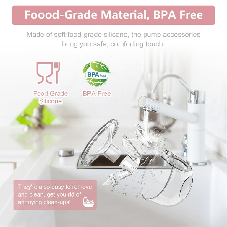 Breast Pump Hands Free, Wearable Breastfeeding Pump Portable Wireless 3 Modes 10 Levels, 2 Pack