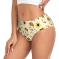 thumbnail image 2 of Fotbe Watercolor Bee Honey Honeycomb Bee Calzones Estampados para Mujer – Ropa Interior de Algodón, Cómoda, Suave y Elástica-Medium, 2 of 6