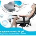 thumbnail image 4 of Cojín Gel De Espuma Viscoelástica Para Coxis Para Auto Silla, 4 of 4