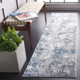 thumbnail image 2 of SAFAVIEH Lagoon Neasa Diamond Runner Rug, Light Grey/Light Blue, 2'2" x 8', 2 of 11