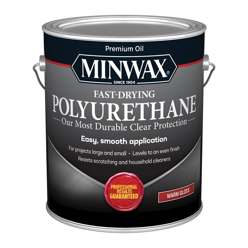 Minwax Fast-Drying Polyurethane 350 VOC, Gloss, Clear, 1 Gallon