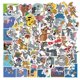 thumbnail image 1 of 50 pegatinas de garabatos de dibujos animados de gatos y ratones ShuxiuWang 8390614245839, 1 of 1