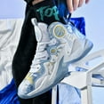 thumbnail image 2 of Bolognifi Men's High - Top Basketball Shoes with Unique Pattern Design, Lightweight and Durable for Sports, 2 of 6