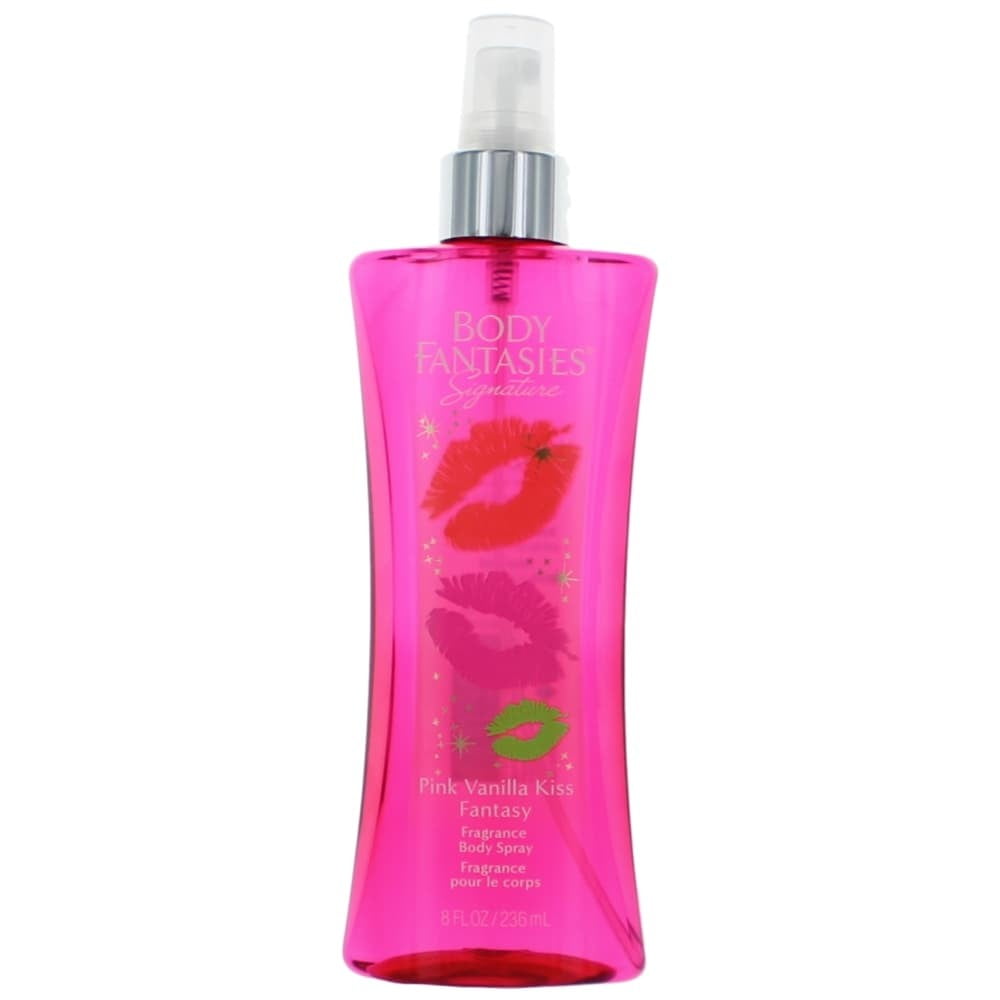 Pink Vanilla Kiss Fantasy by Body Fantasies, 3 Pack 8 oz Fragrance Body Spray for Women main image 0